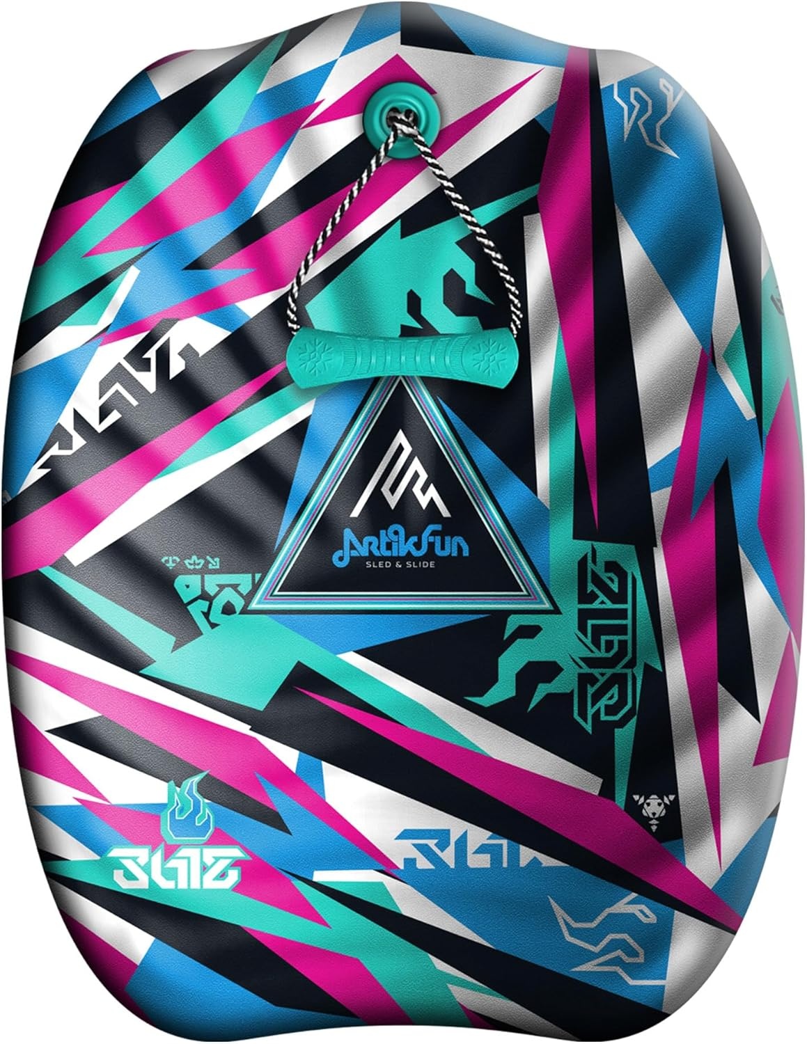 Snow Artikfun 24in Junior Sled Pink(Turquoise Pink)