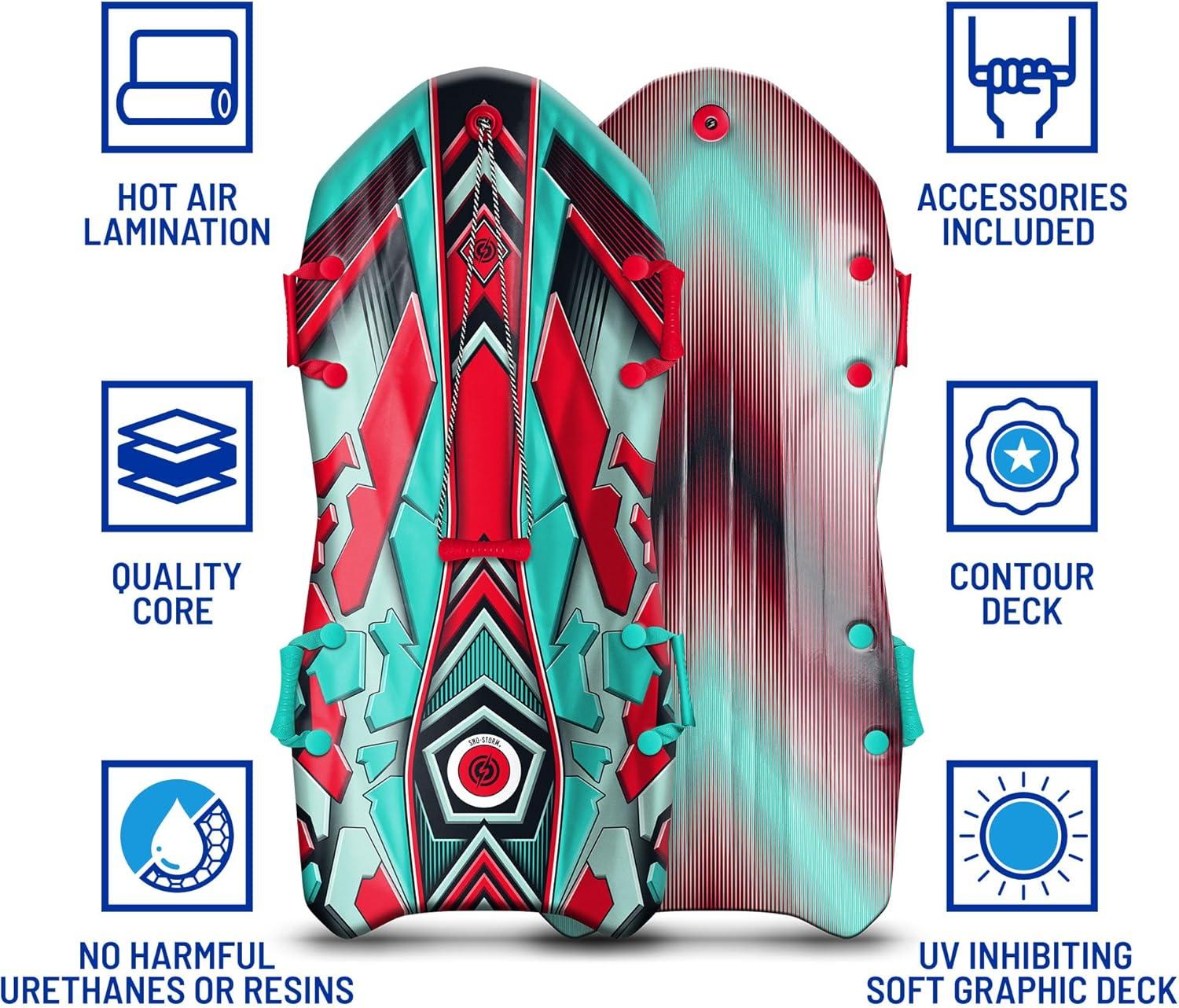 SNO-Storm Premium Foam Snow Sled(Red / Blue)