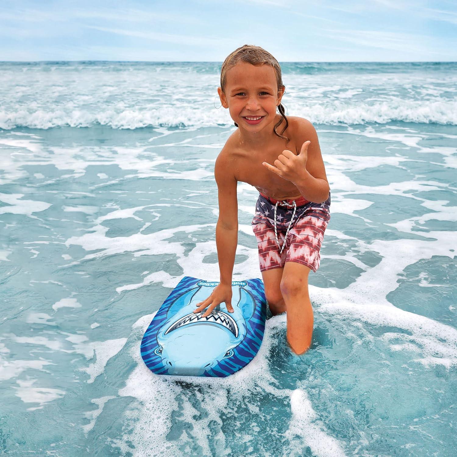 Water Buddies 22in Mini Bodyboard 2-Pack // Foam Wax Free Soft Kickboard Bodyboard for Adults and Kids of All Levels