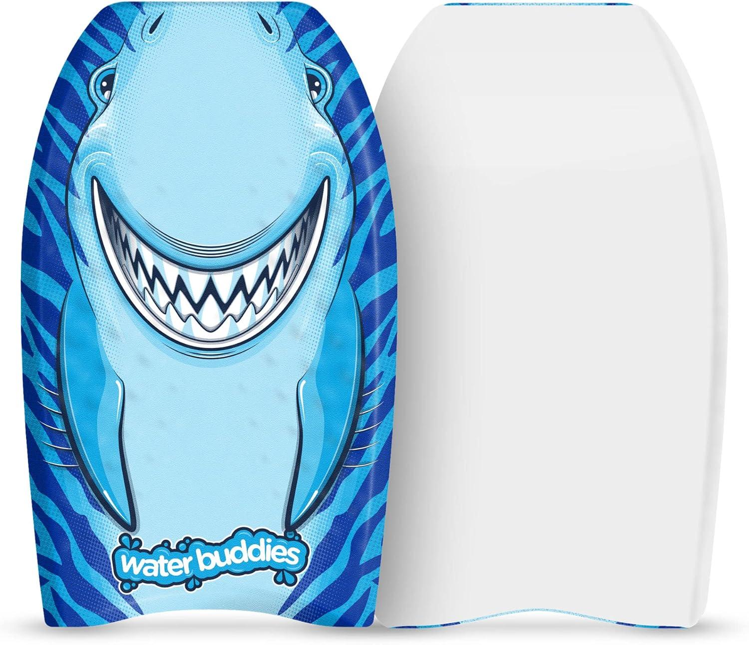 Water Buddies 22in Mini Bodyboard 2-Pack // Foam Wax Free Soft Kickboard Bodyboard for Adults and Kids of All Levels