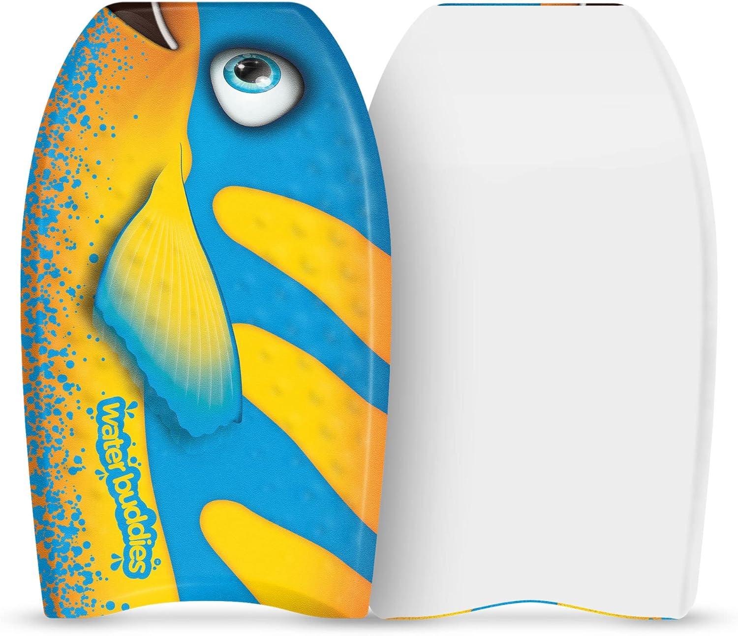 Water Buddies 22in Mini Bodyboard 2-Pack // Foam Wax Free Soft Kickboard Bodyboard for Adults and Kids of All Levels