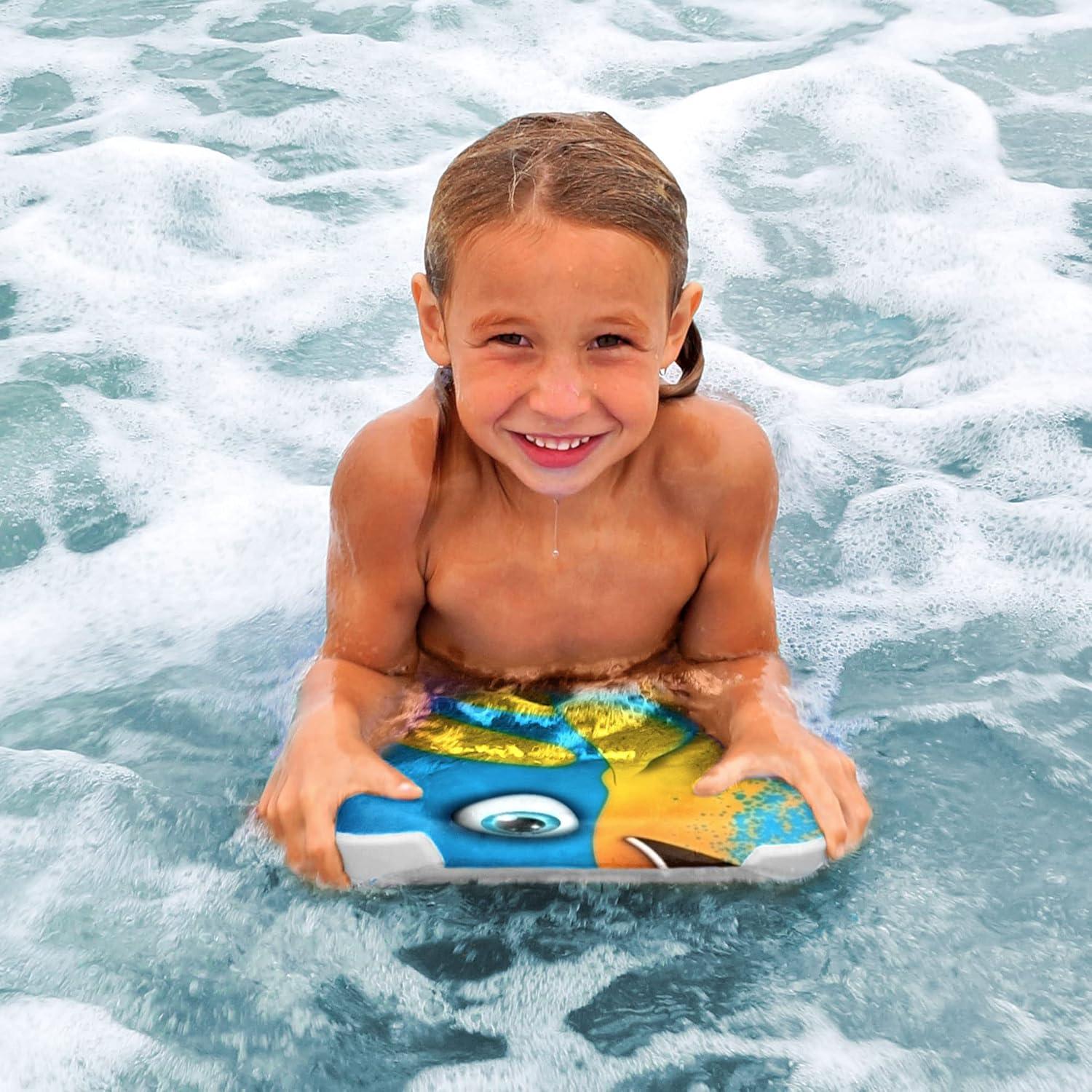 Water Buddies 22in Mini Bodyboard 2-Pack // Foam Wax Free Soft Kickboard Bodyboard for Adults and Kids of All Levels