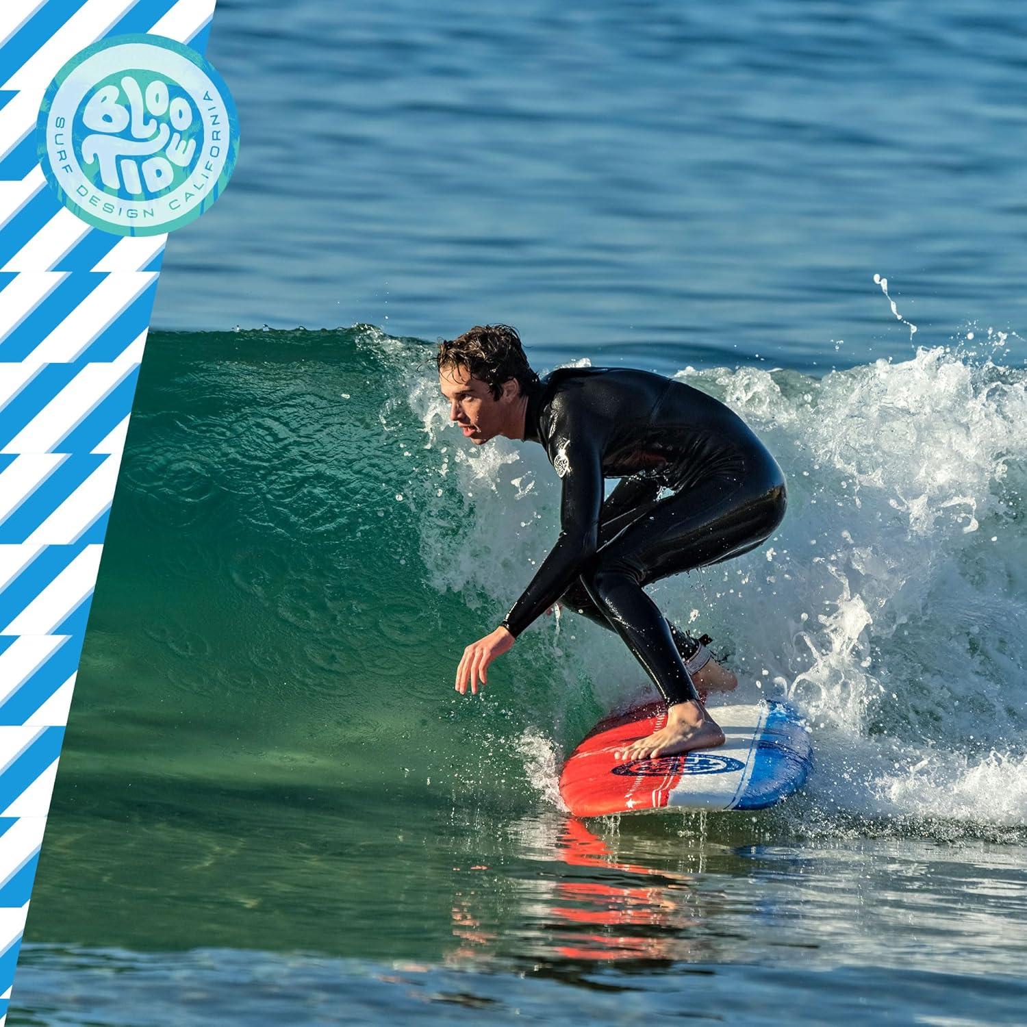 Bloo Tide 6’ Swallow Tail Soft Surfboard(Americana)