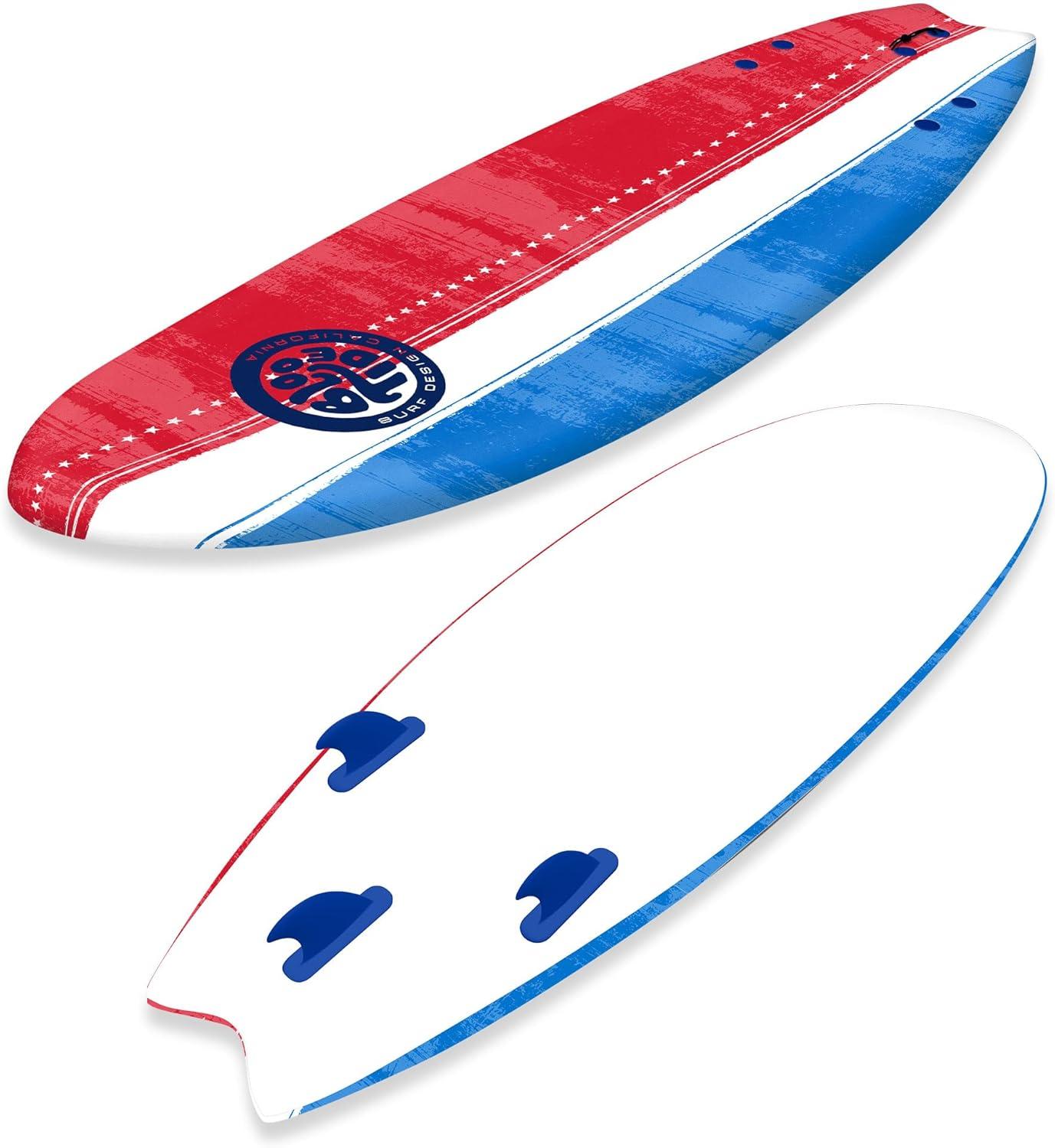 Bloo Tide 6’ Swallow Tail Soft Surfboard(Americana)