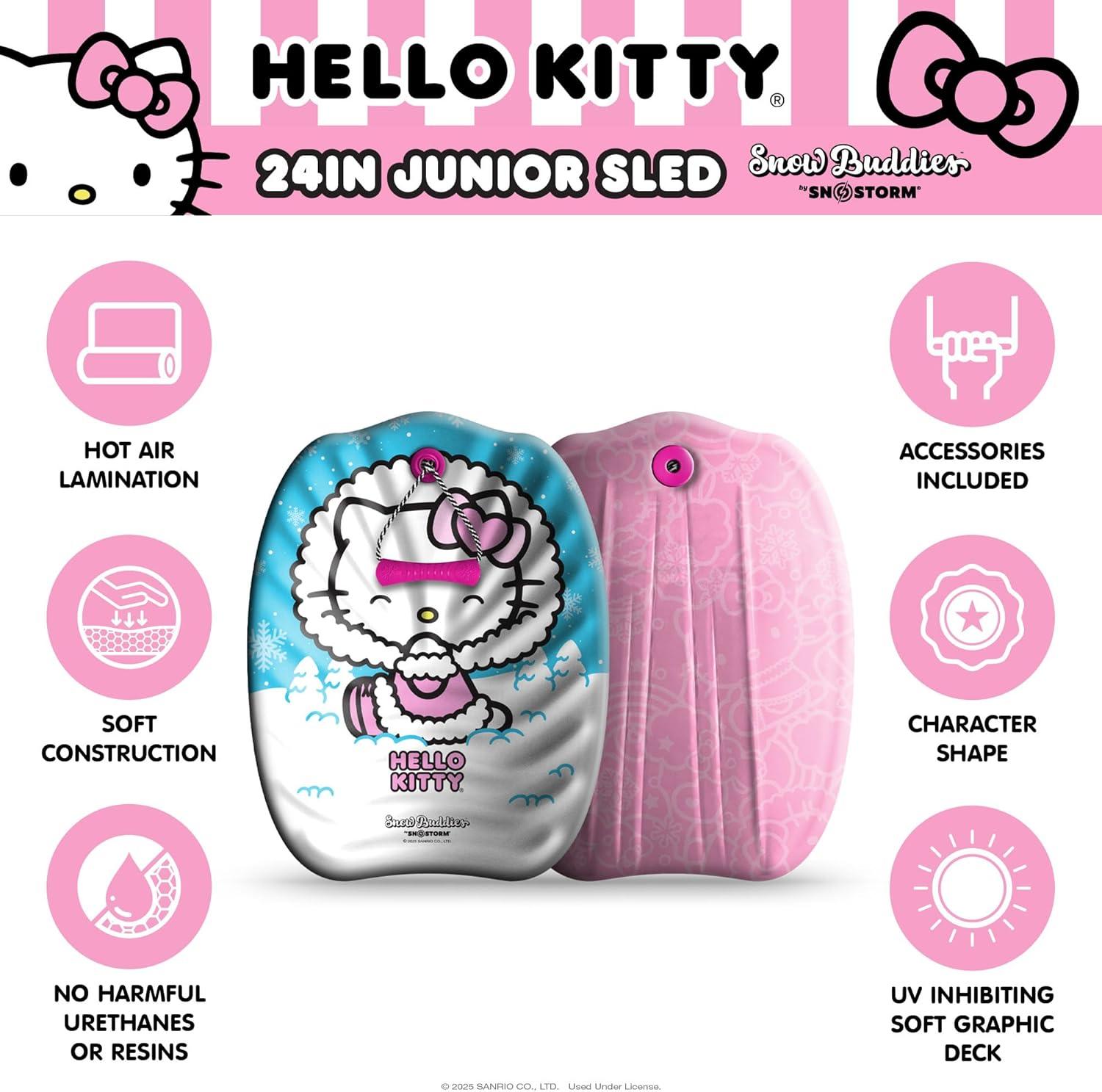SNO-Storm Hello Kitty Snow Buddies by SNO-Storm 24in Sled(Pink)