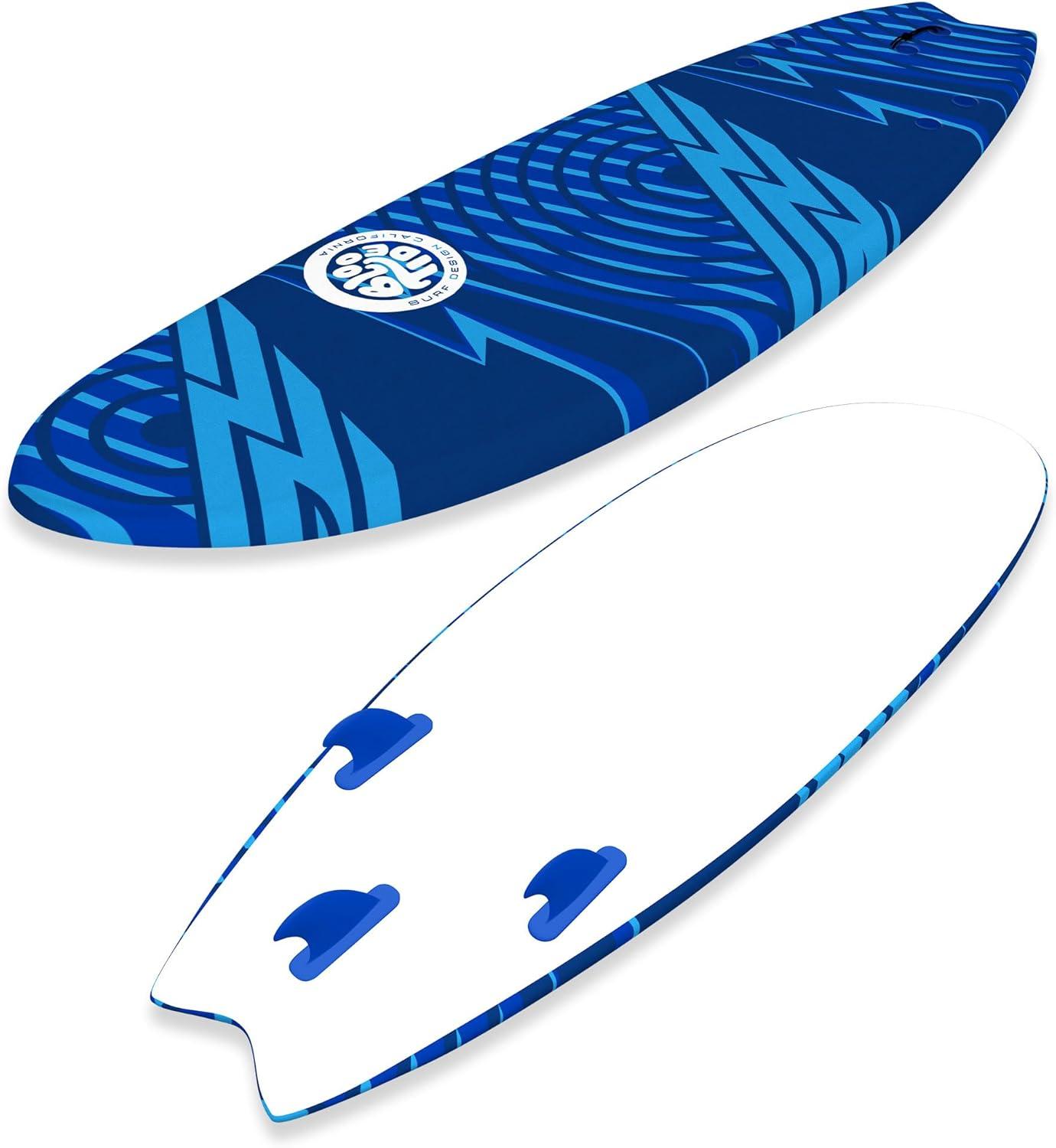 Bloo Tide 6’ Swallow Tail Soft Surfboard(blue)