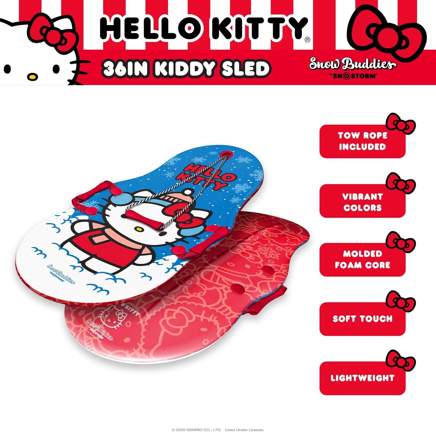 SNO-Storm Hello Kitty Snow Buddies by SNO-Storm 36in Sled(Red Blue)