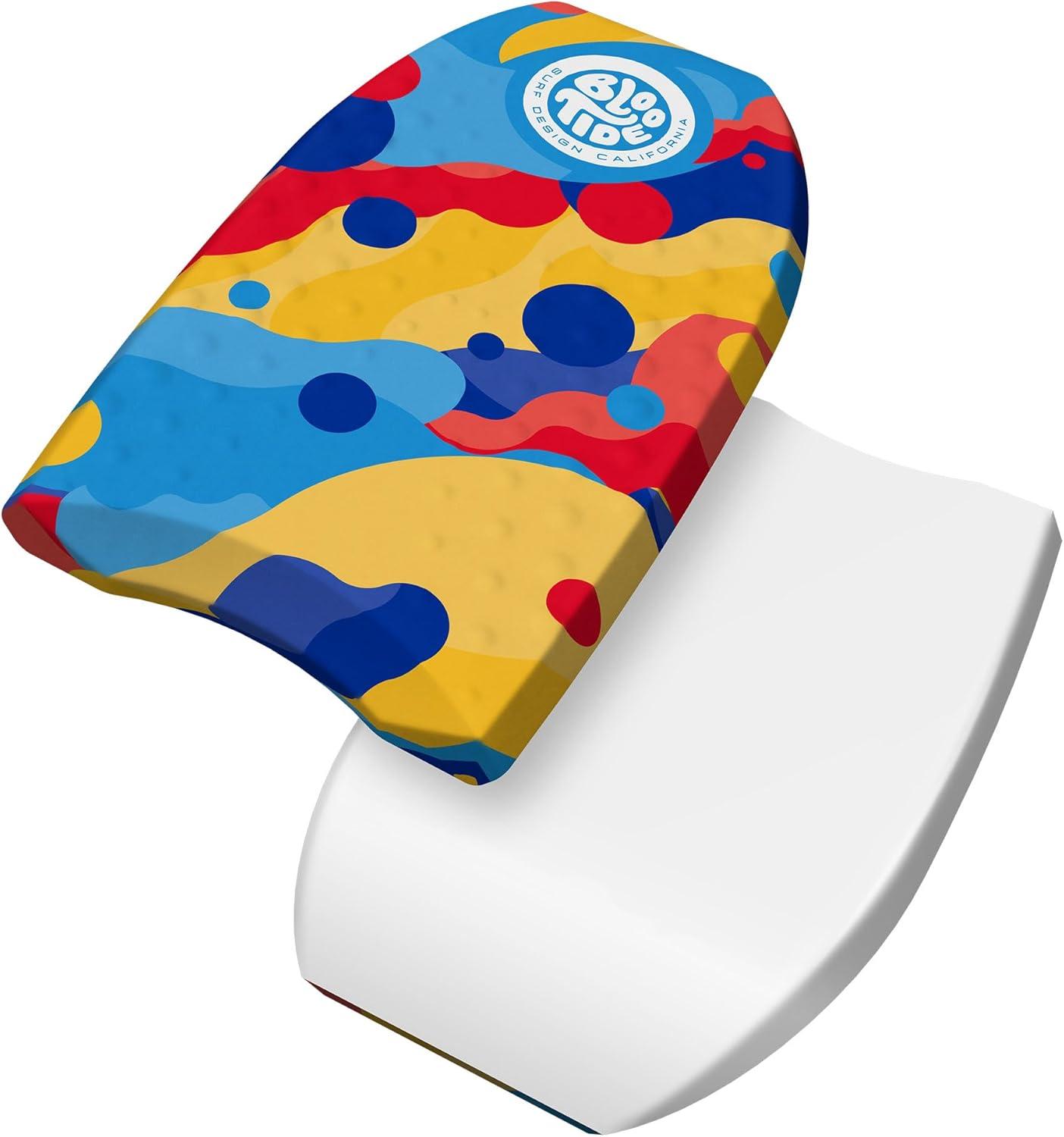 Bloo Tide 22in Mini Bodyboard // Foam Wax Free Soft Kickboard Bodyboard for Adults and Kids of All Levels