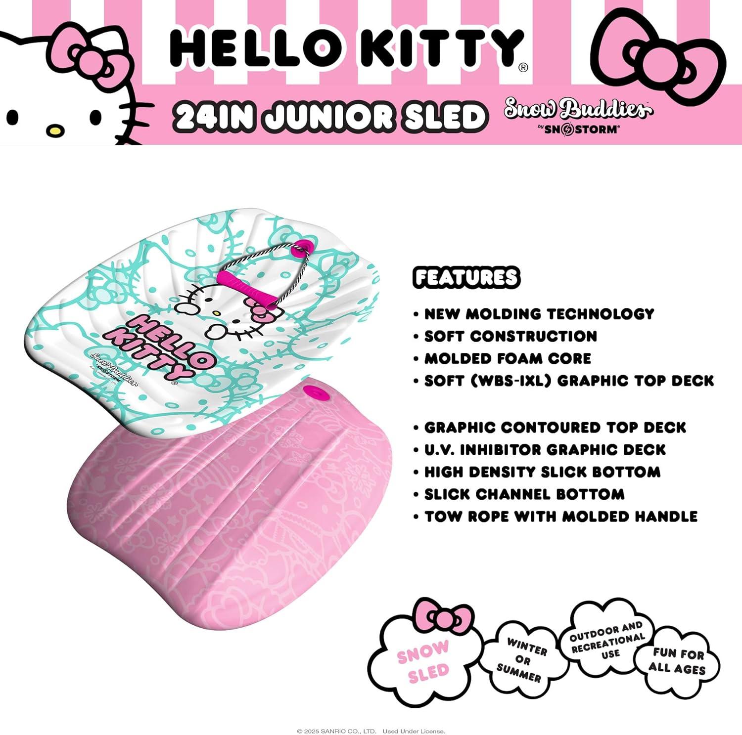 SNO-Storm Hello Kitty Snow Buddies by SNO-Storm 24in Sled(TRQ)