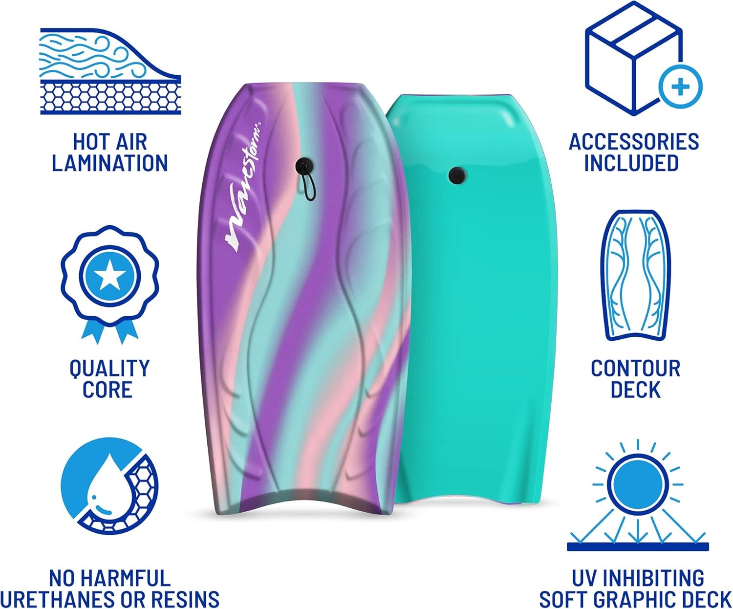 Wavestorm Foam Bodyboard 40″(LAV)