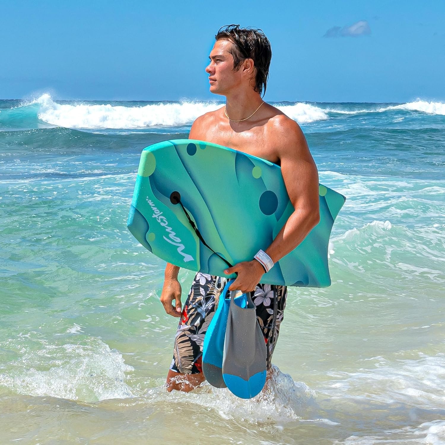 Wavestorm 36in Bodyboards(Turquoise Seafoam)