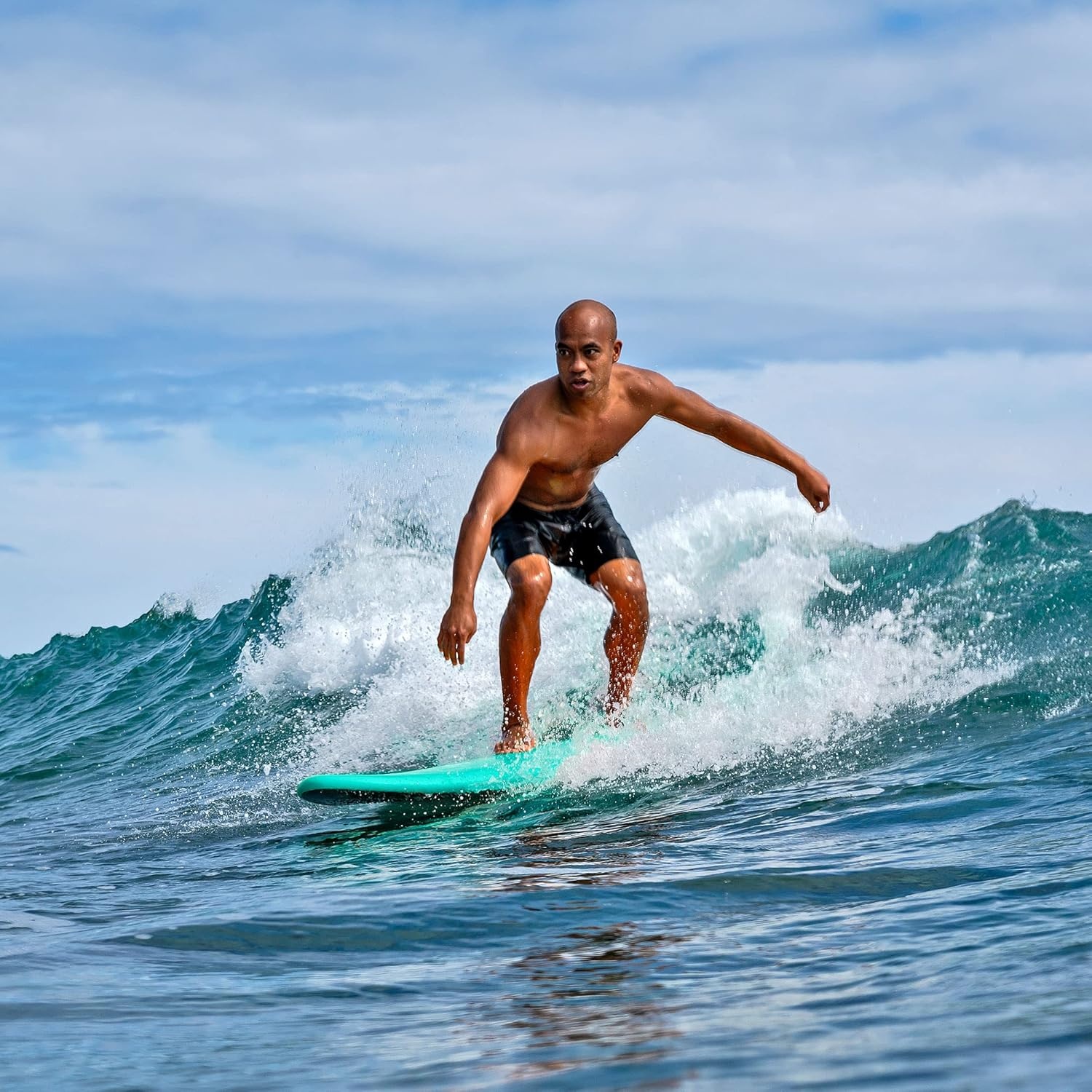 Wavestorm -Foam 5’6″ Surfboard(Turquoise)