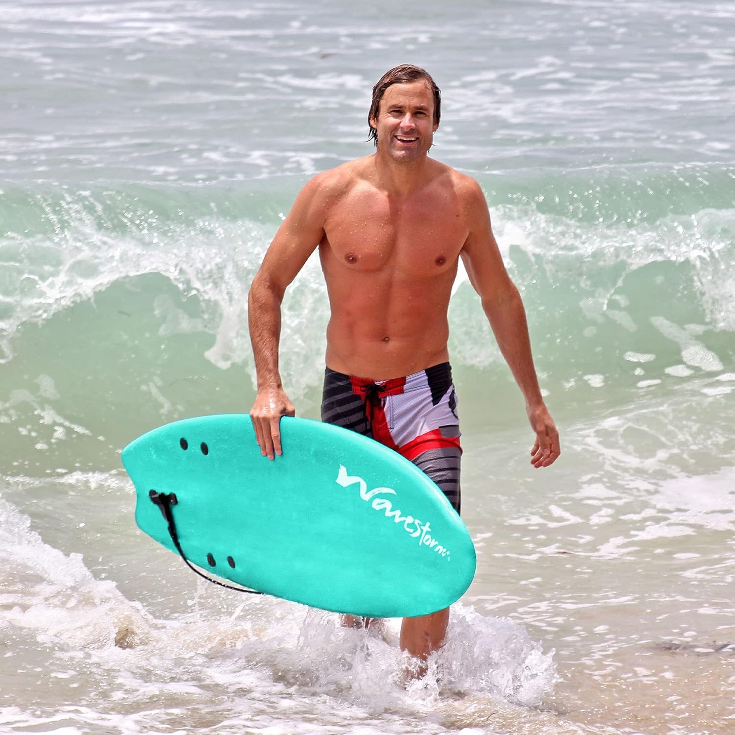 Wavestorm -Foam 5’6″ Surfboard(Turquoise)