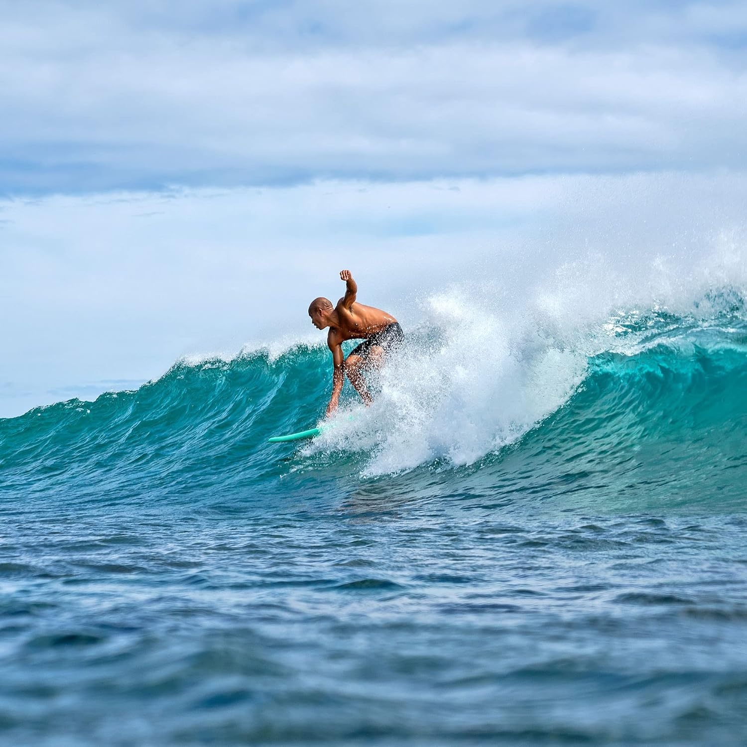 Wavestorm -Foam 5’6″ Surfboard(Turquoise)
