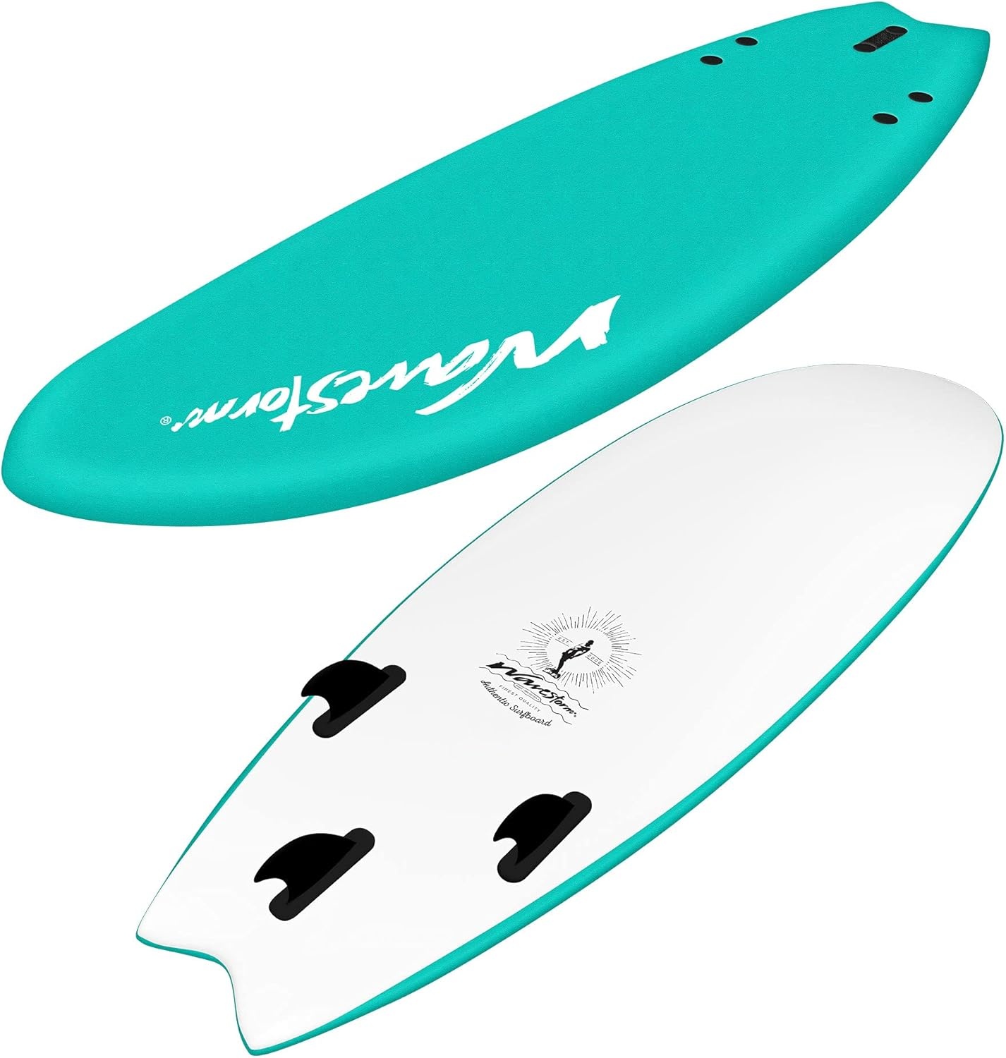 Wavestorm -Foam 5’6″ Surfboard(Turquoise)