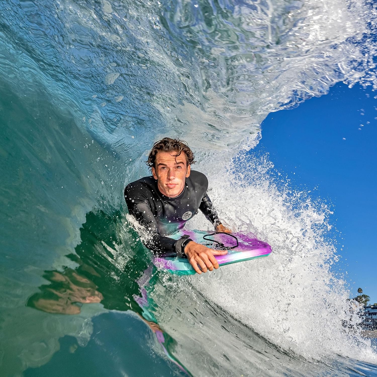 Wavestorm Foam Bodyboard 40″ Complete 2 Pack(Lavender and Turquoise)