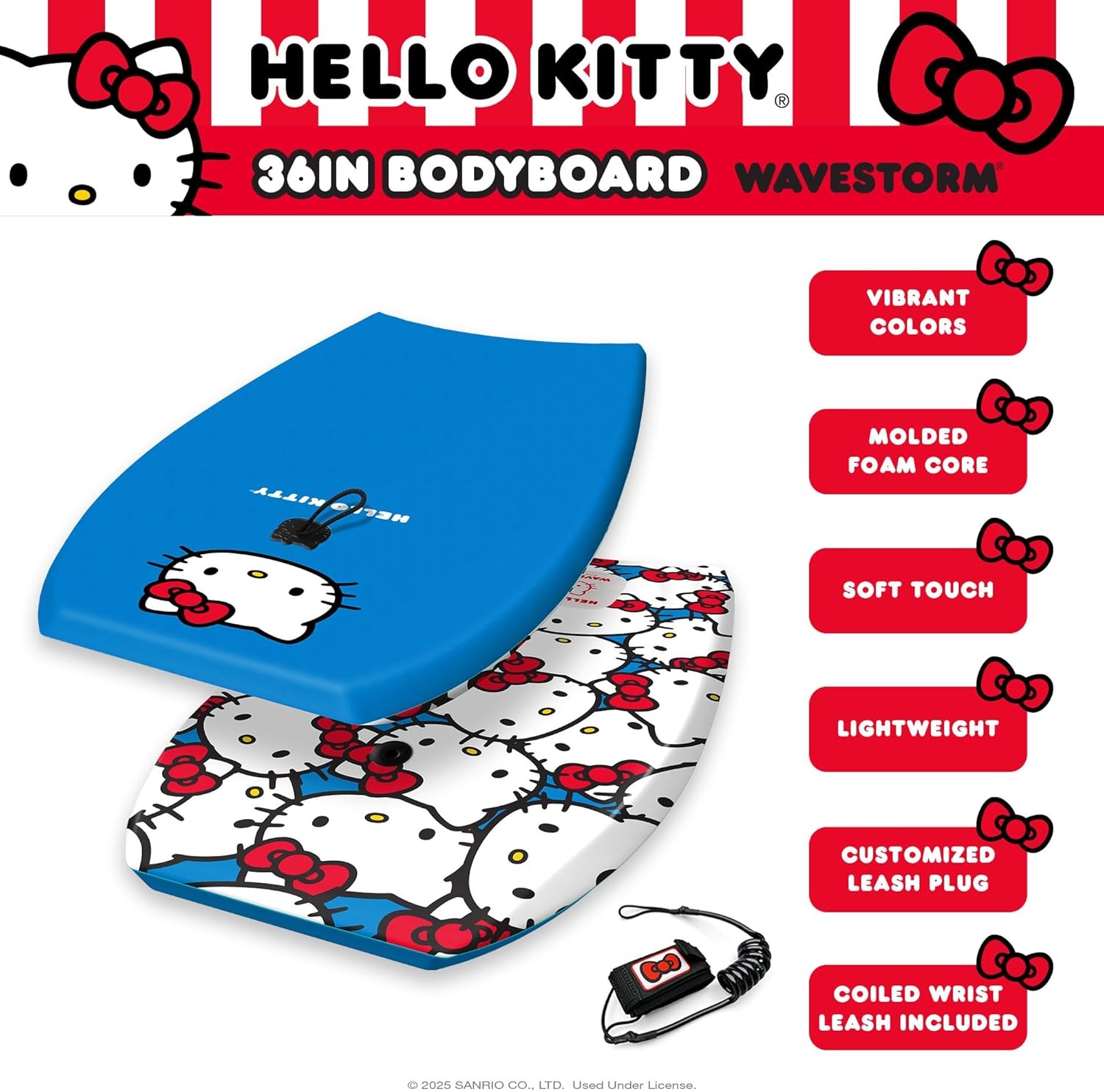 Hello Kitty 36in Bodyboard by Wavestorm(BLU)