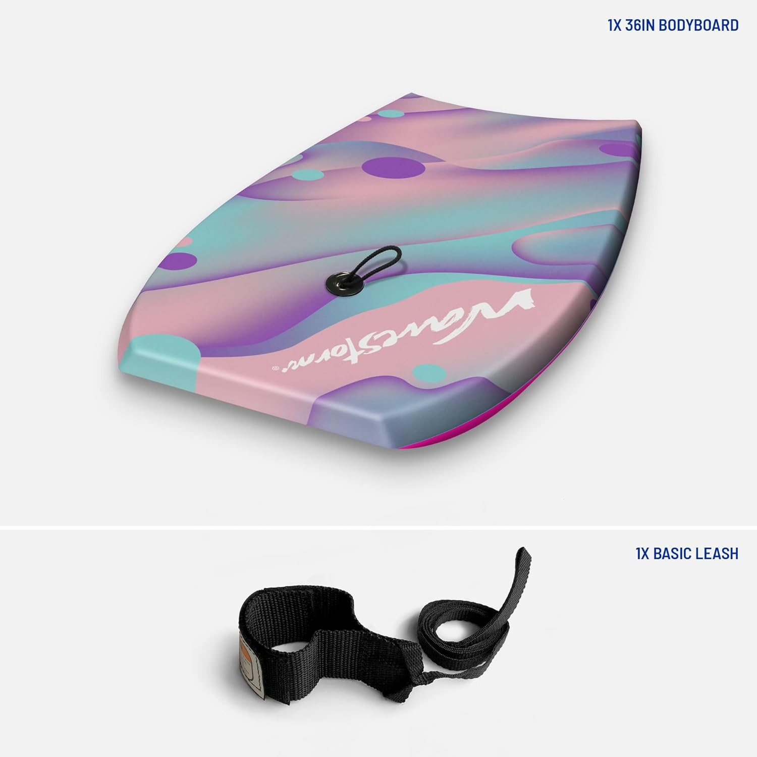 Wavestorm 36in Bodyboards(Lavender Pink)