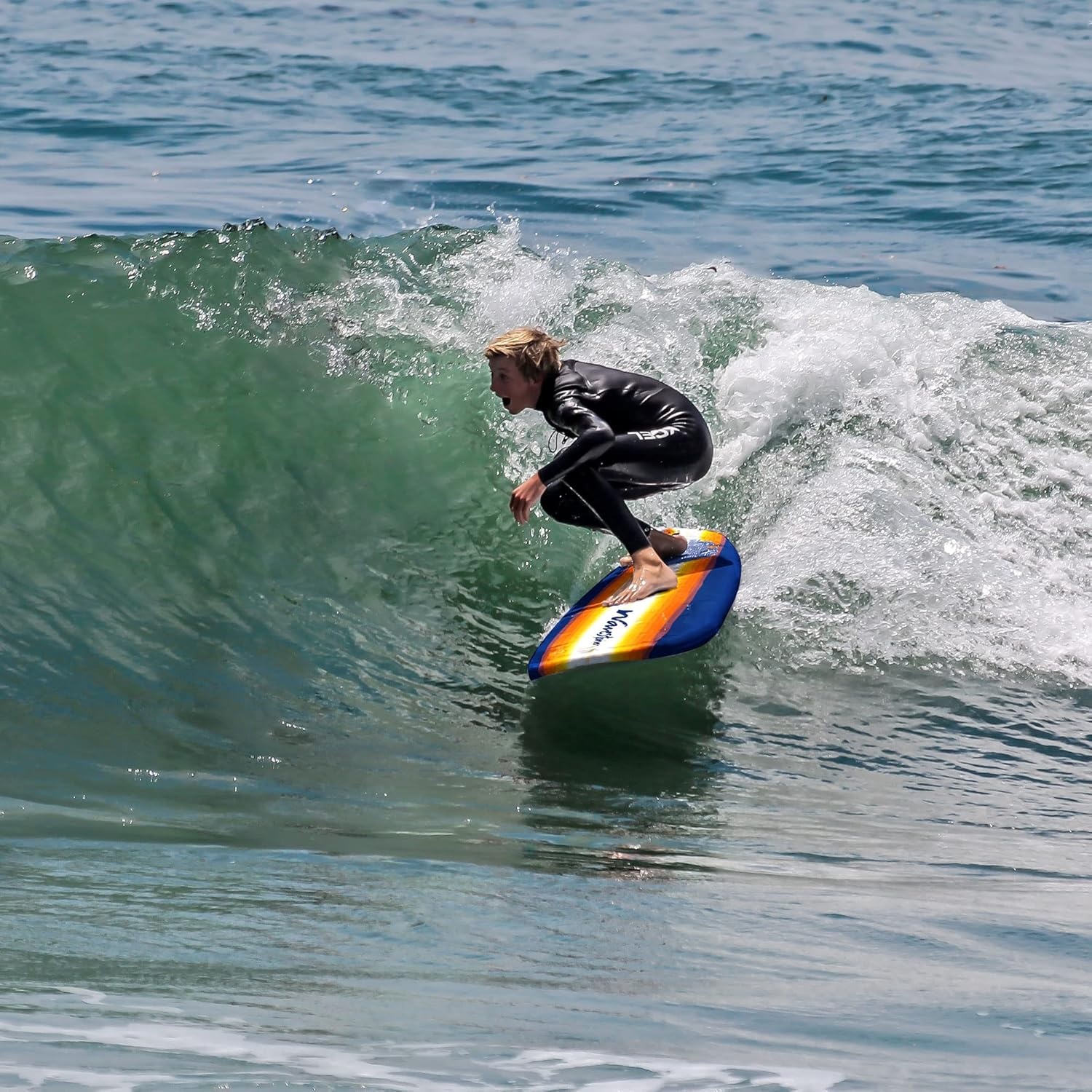 Wavestorm – Classic Soft Top Foam 8ft Surfboard(Sunburst)