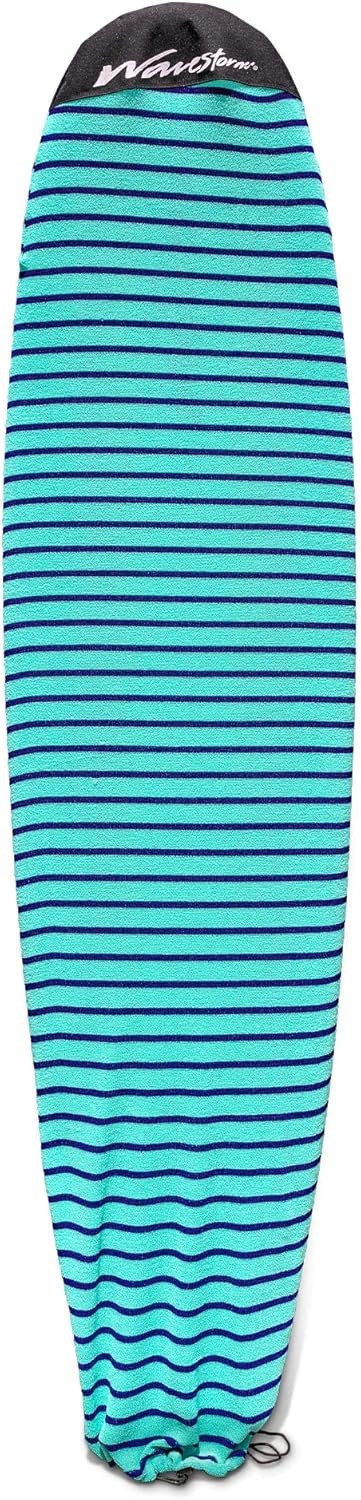 WAVESTORM 8ft Premium Classic Longboard Surfboard(Retro Turquoise)