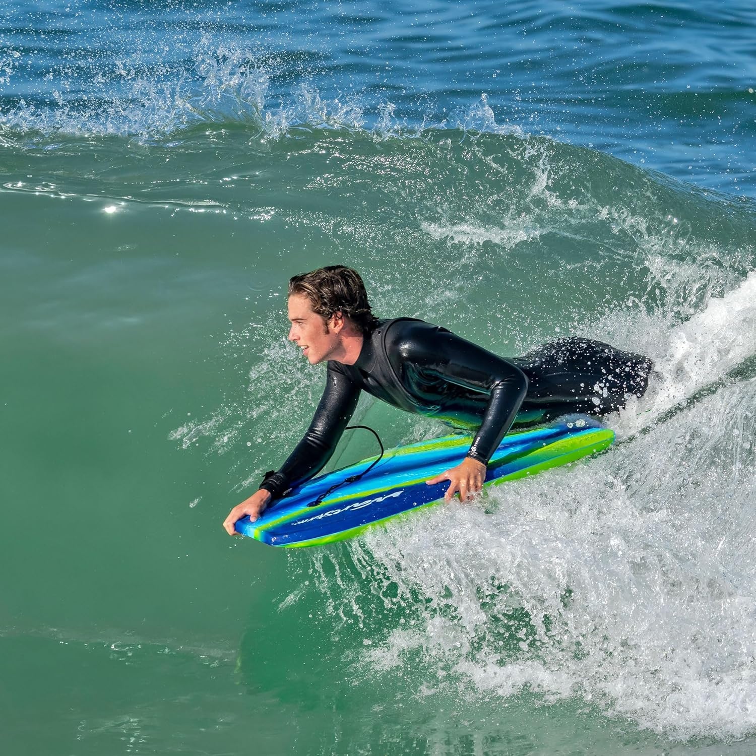 Wavestorm Foam Bodyboard 40″ Complete 2 Pack(Red and Green)