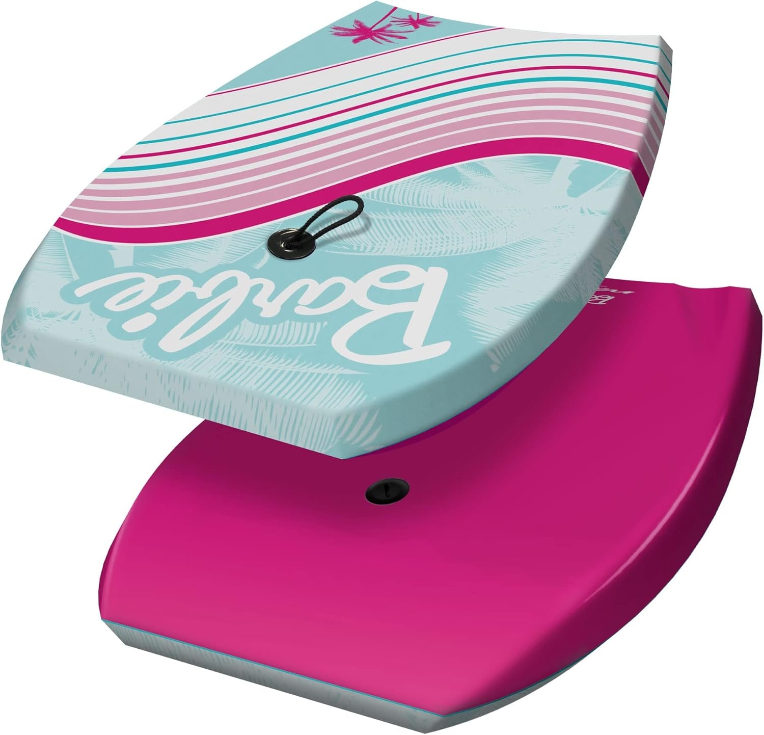 Barbie™ Signature 36in Bodyboard by Wavestorm | Graphic top Deck with high Density Slick Bottom | for Kids and Adults |Foam Construction with Accessories |,Light Blue