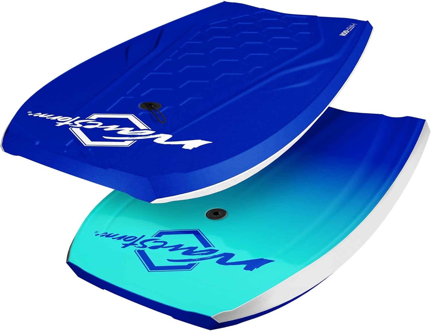 Wave Storm 42.5in Performance Foam Bodyboard with Sector Fin Channel Bottom(Navy Blue TRQ)
