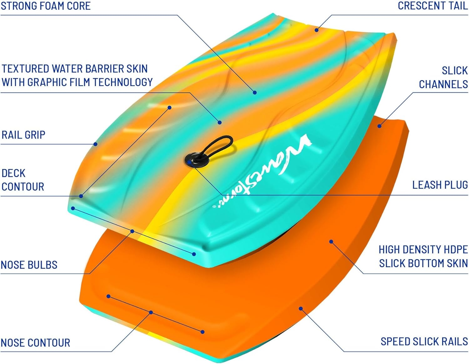 Wavestorm 40In Bodyboard – Orange