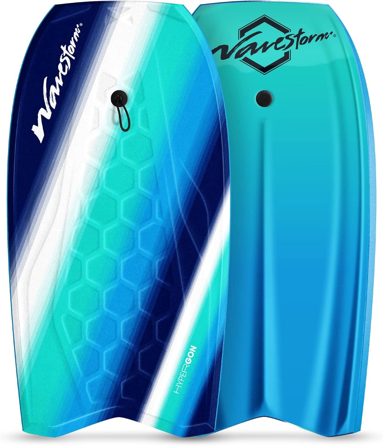 Wave Storm 42.5in Performance Foam Bodyboard with Sector Fin Channel Bottom(Turquoise)