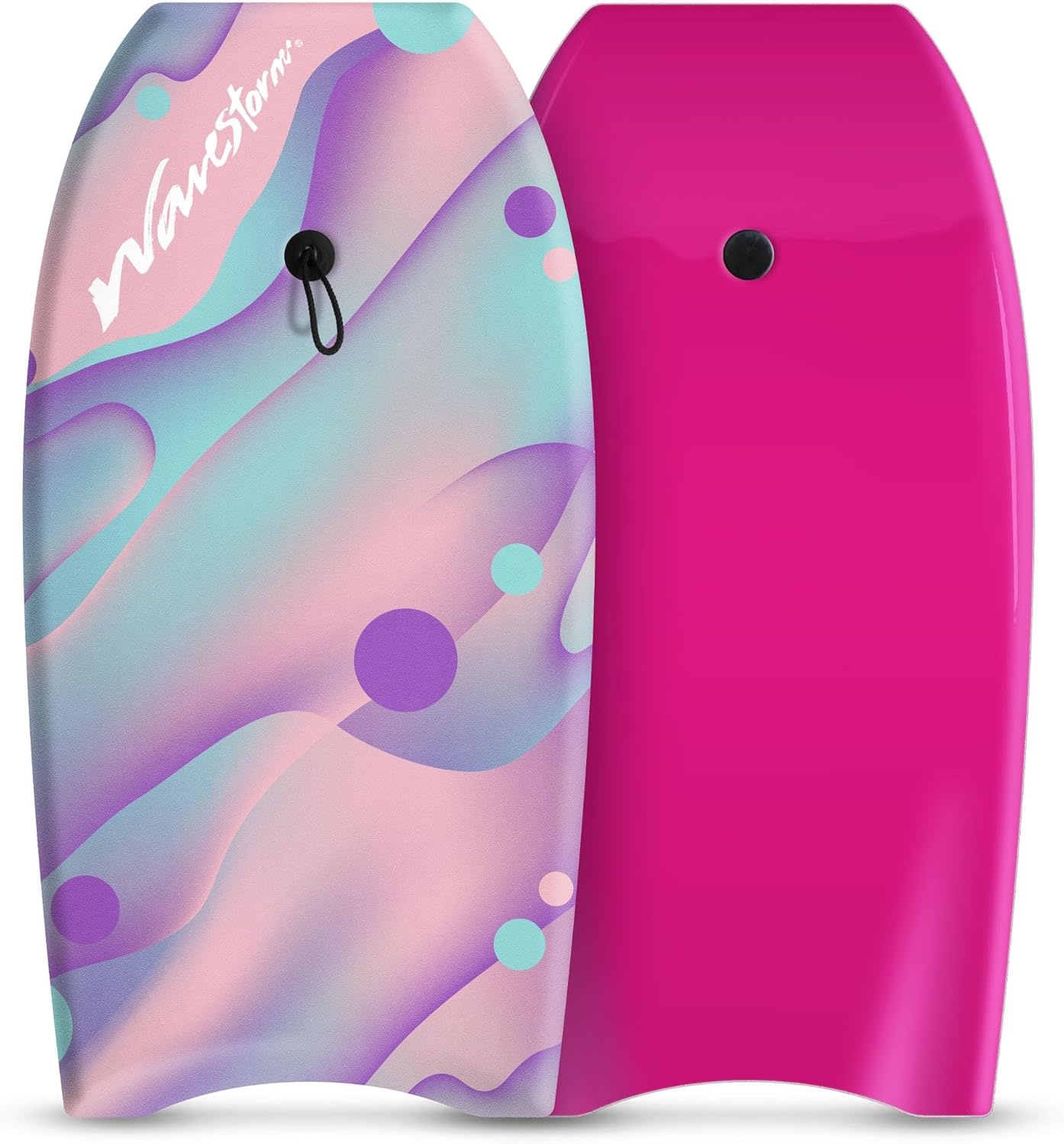Wavestorm 36in Bodyboard 2-Pack | Graphic top Deck with high Density Slick Bottom | for Kids and Adults | Foam Construction with Accessories | Includes Basic Leash